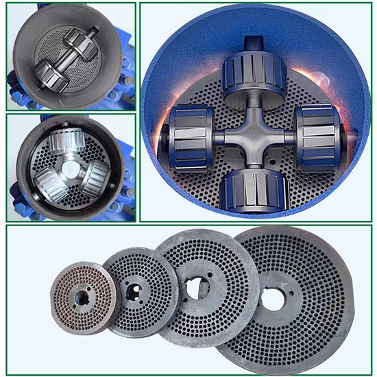 CE 100-1500 Kg/H Poultry Pellet Feed Equipment Animal Feed Processing Machine Livestock Cattle Sheep Chicken Feed Pellet Mill